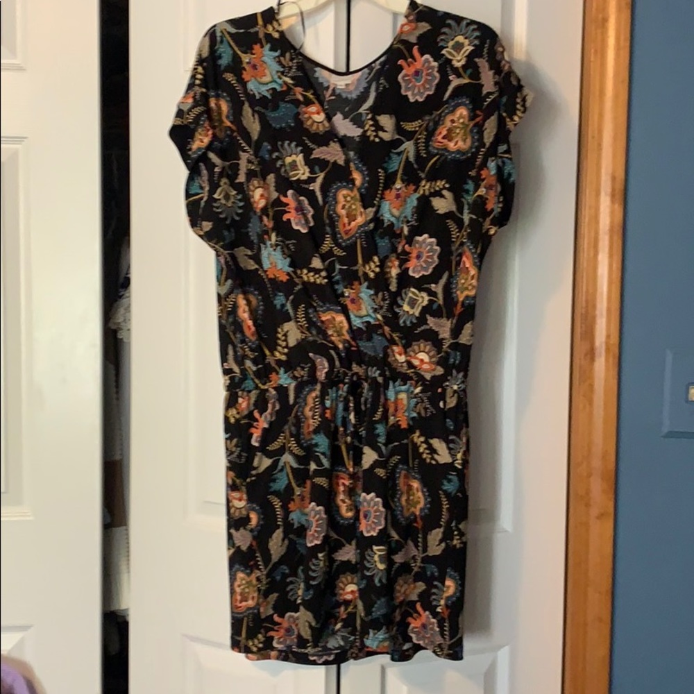 Black floral romper worn once!